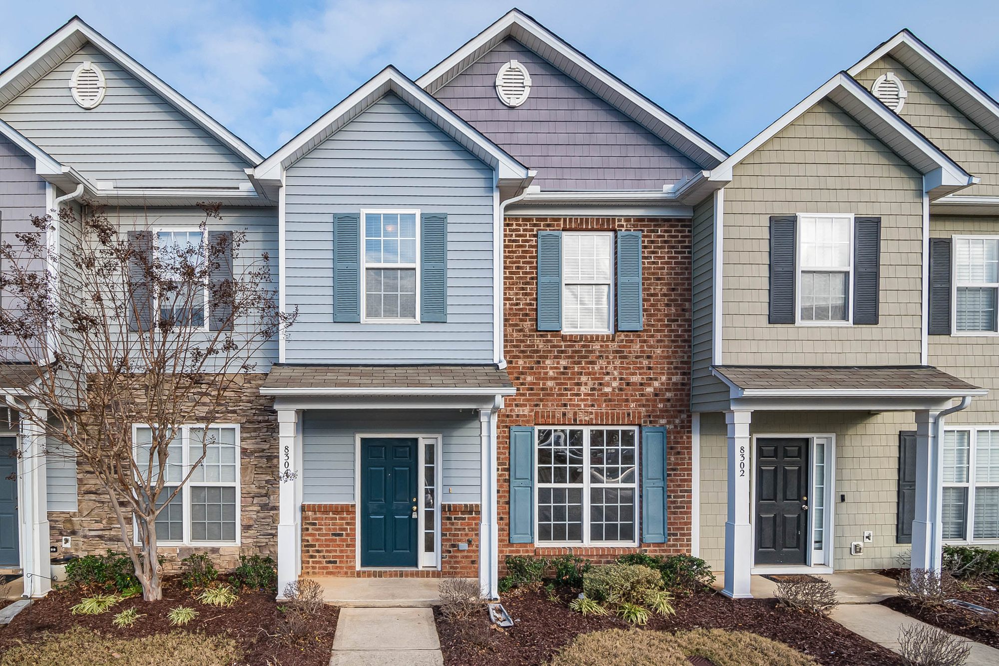 Row of townhouses
