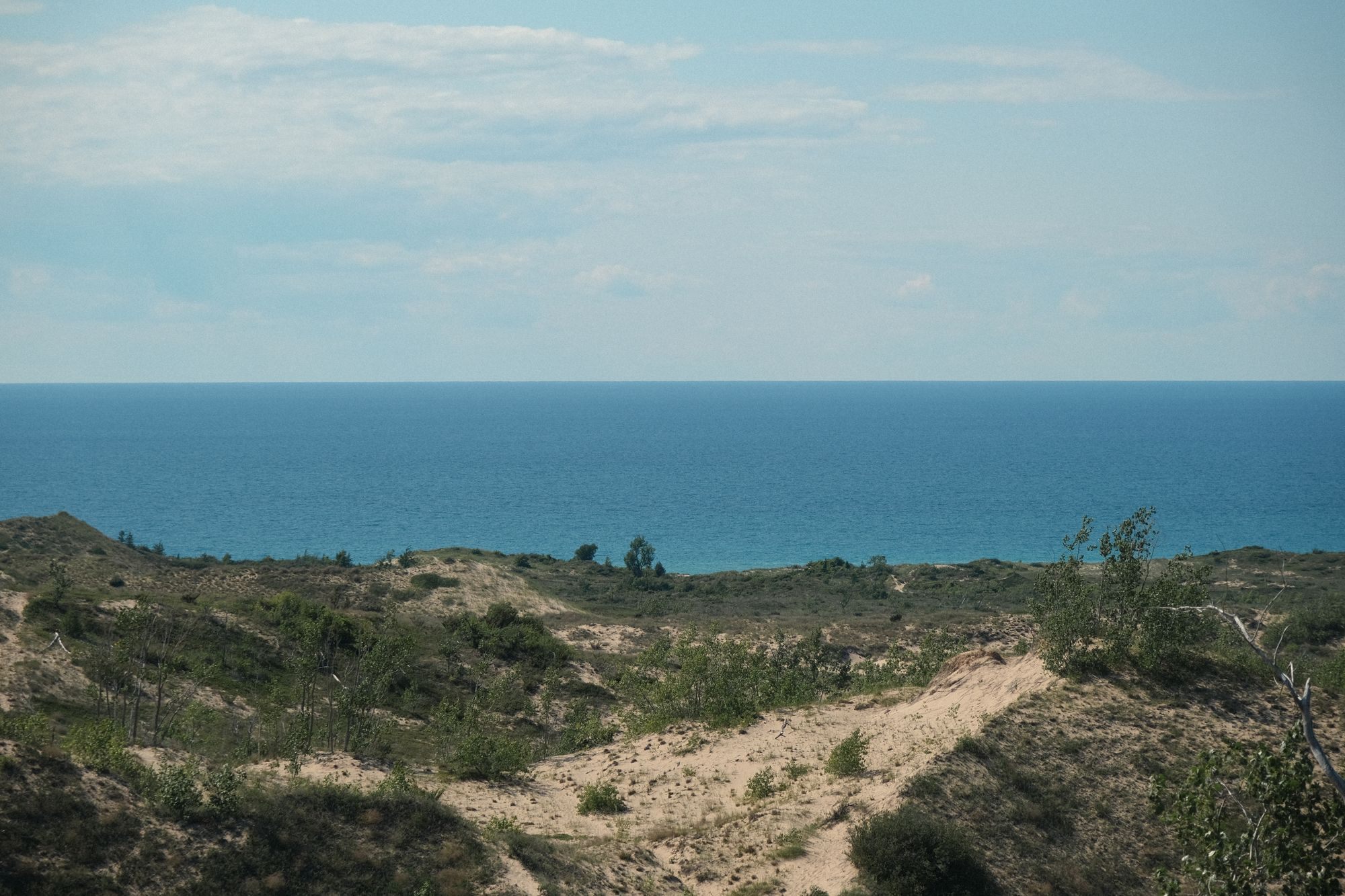 Dunes above Lake Michigan near Maple City in Leelanau County